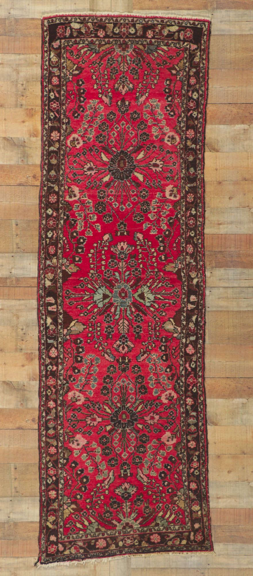 3 x 8 Antique Persian Lilihan Runner 78141