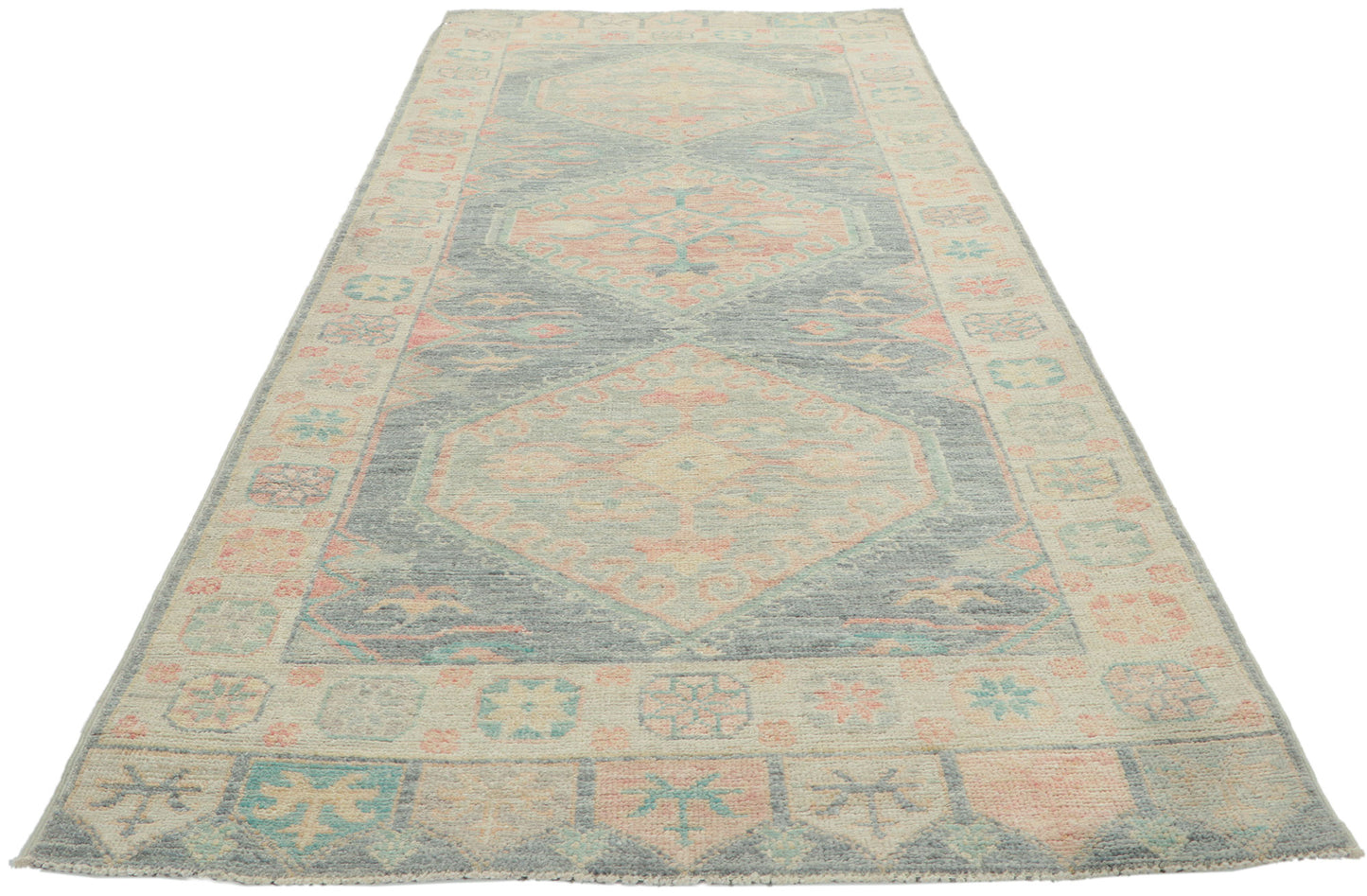 3 x 8 Vintage-Inspired Oushak Runner 80873