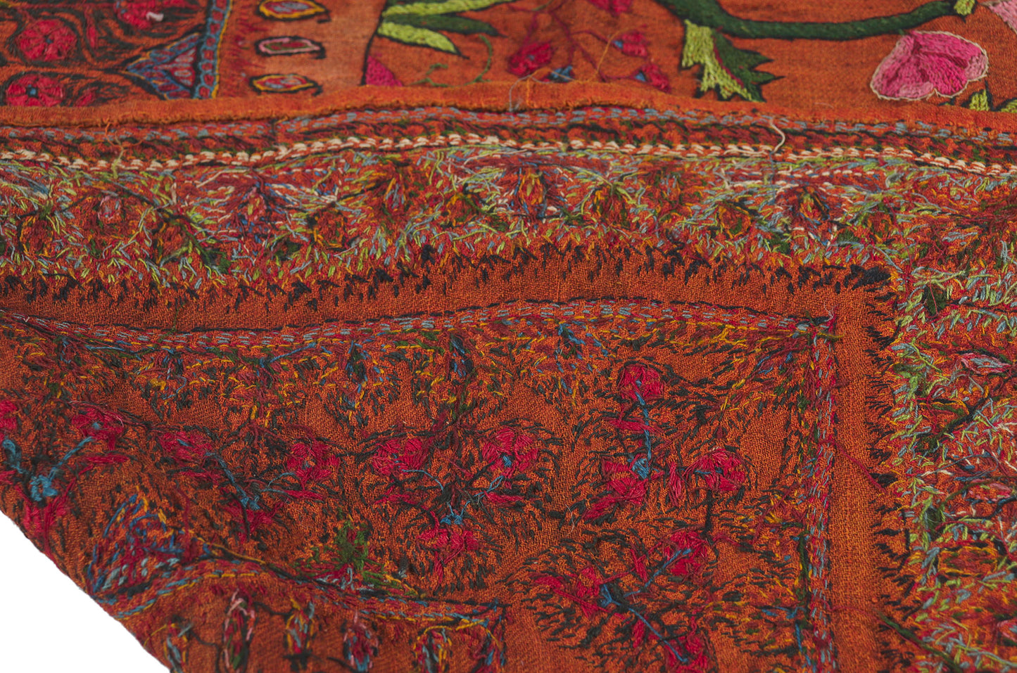 3 x 9 Antique Kerman Embroidery Pateh 78435