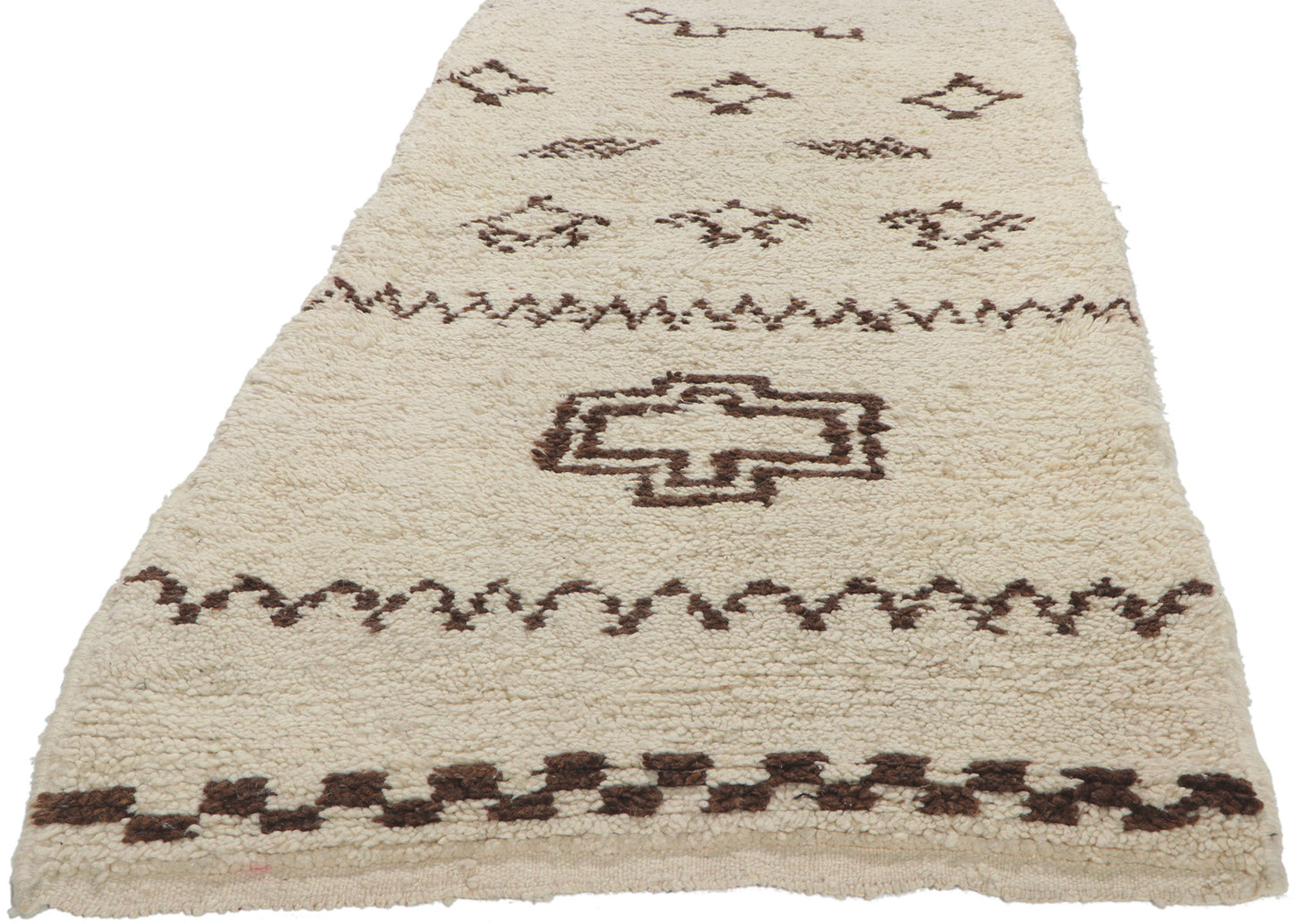 3 x 9 Vintage Moroccan Beni Ourain Runner 78389