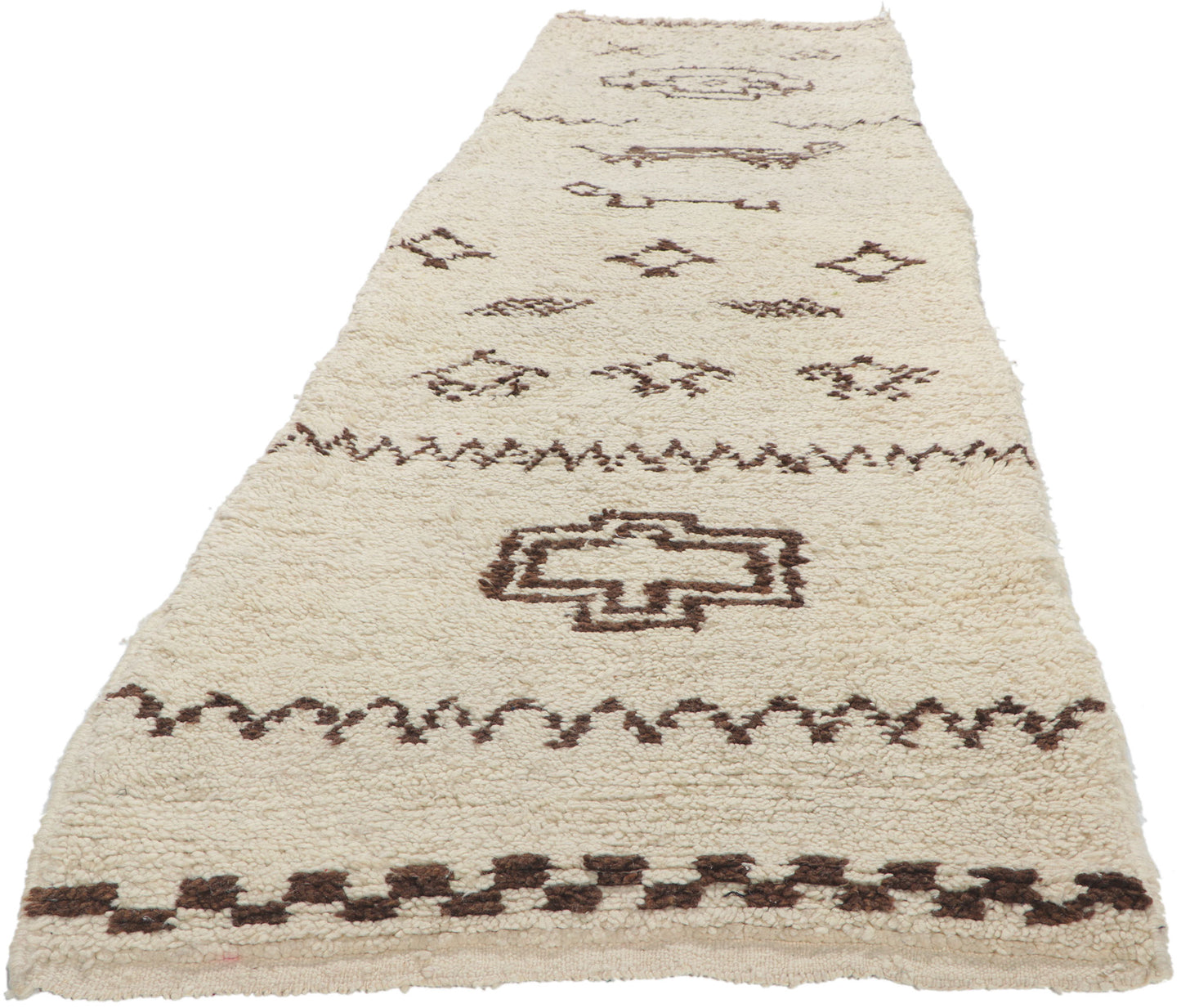 3 x 9 Vintage Moroccan Beni Ourain Runner 78389