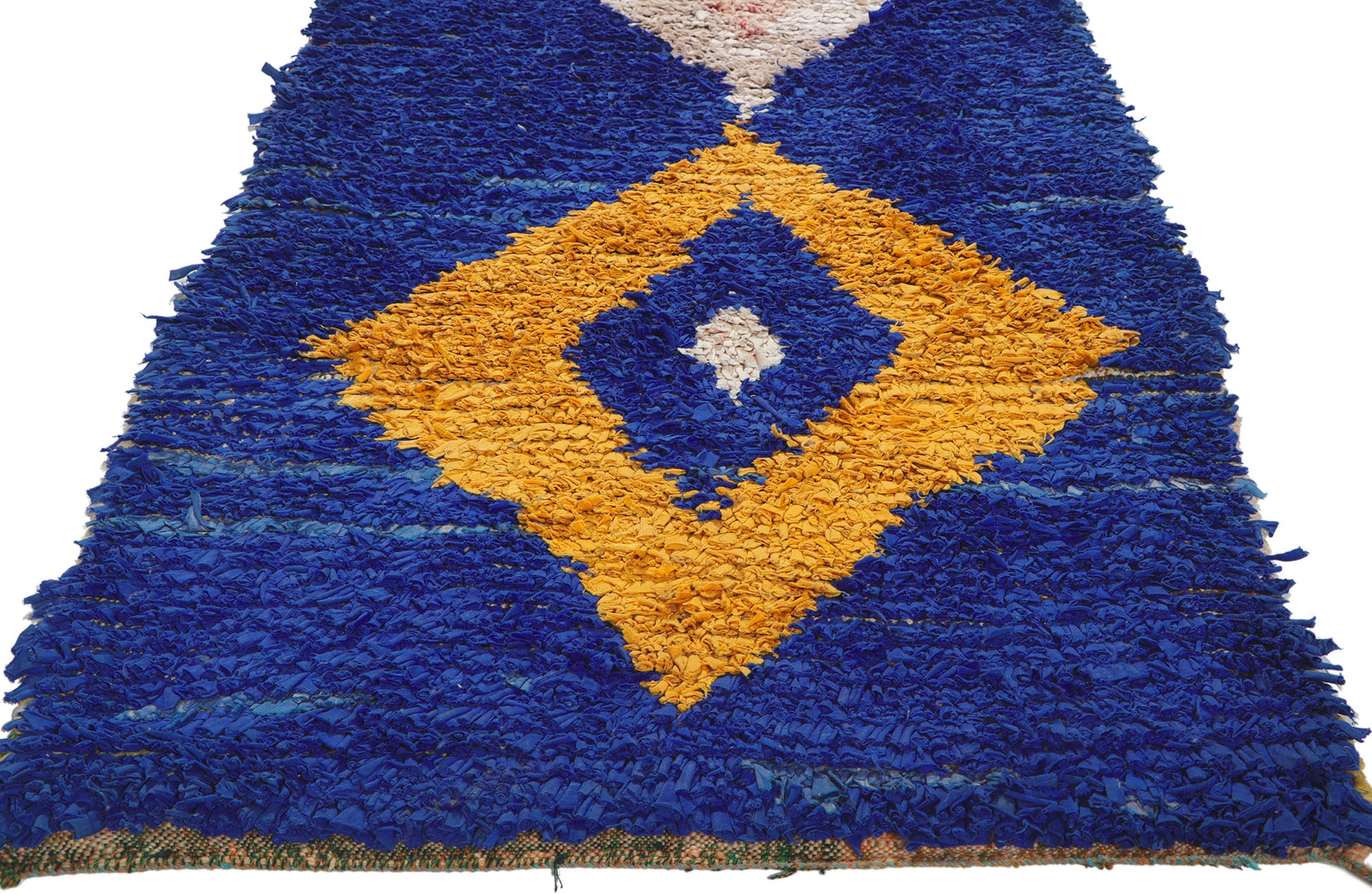 3 x 9 Vintage Moroccan Rag Rug 78392