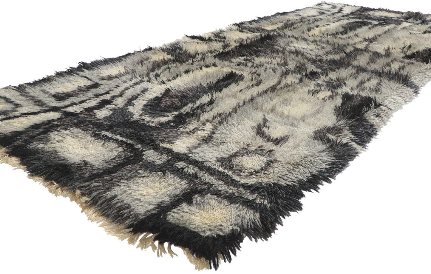 3 x 9 Vintage Swedish Rya Rug 78463