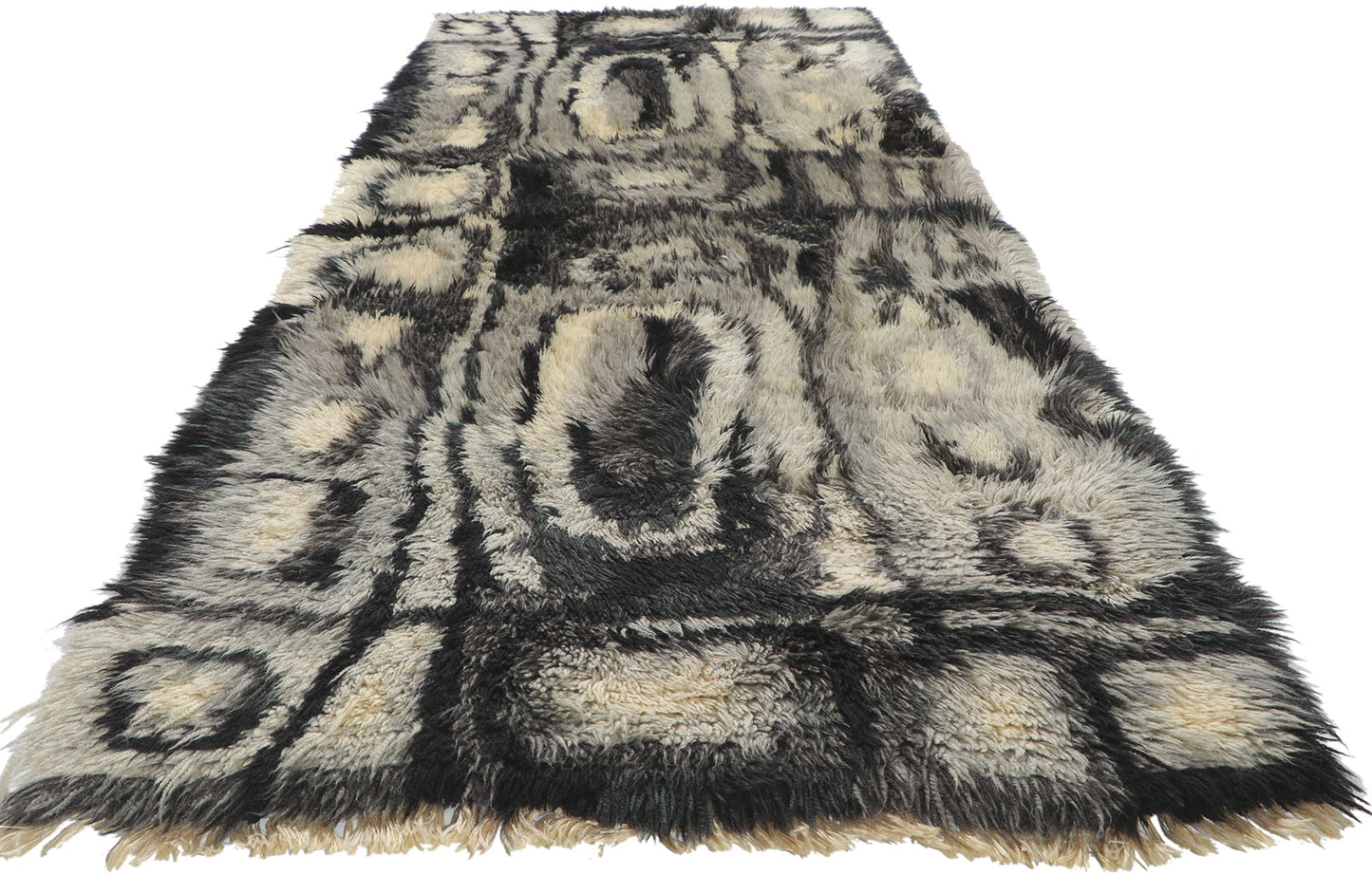 3 x 9 Vintage Swedish Rya Rug 78463