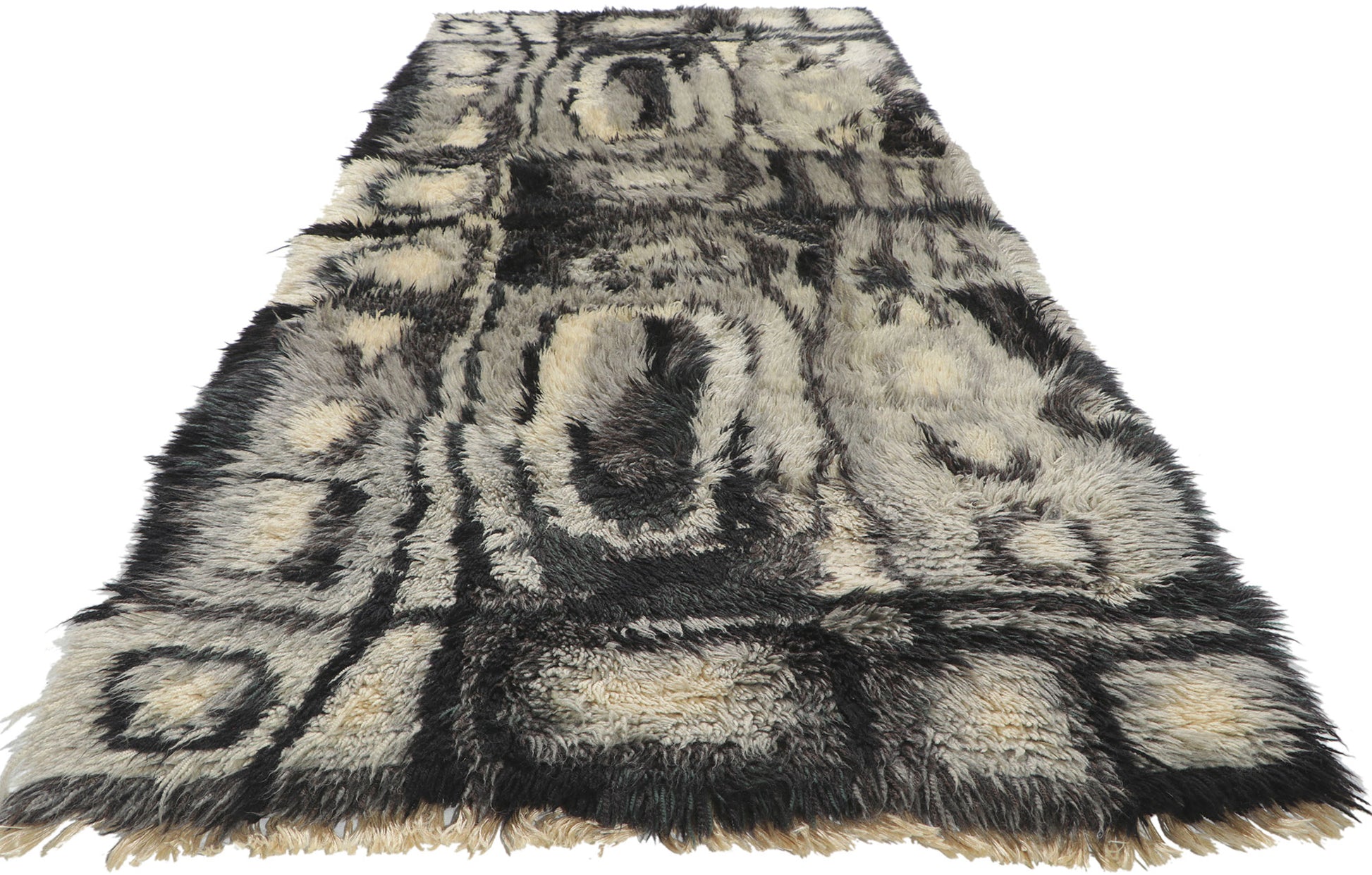 3 x 9 Vintage Swedish Rya Rug 78463