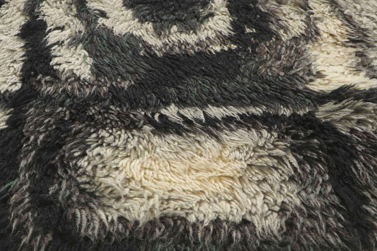 3 x 9 Vintage Swedish Rya Rug 78463