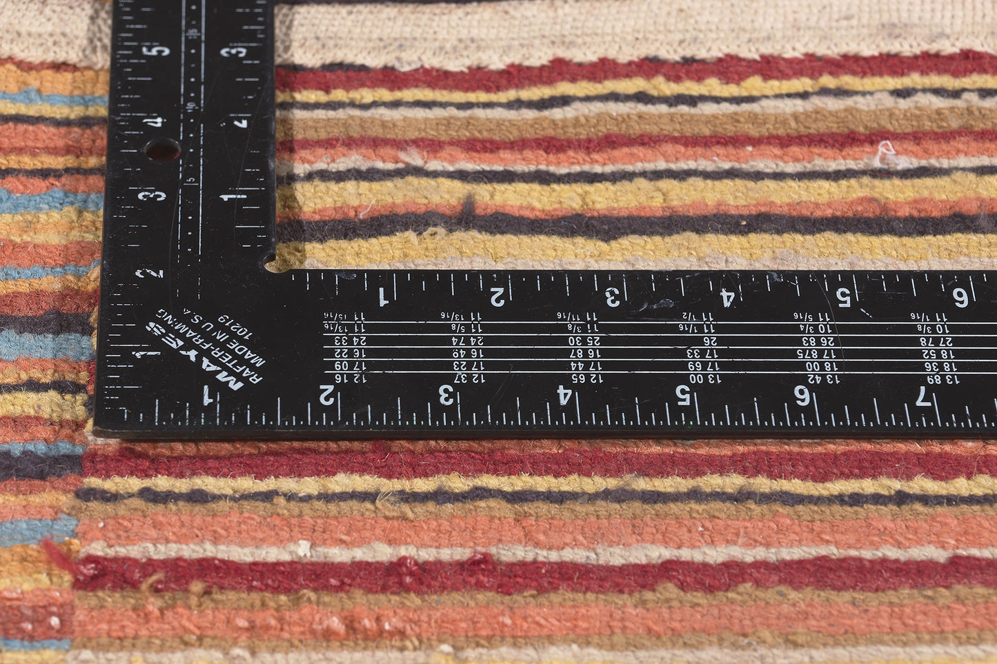 3 x 10 Colorful Striped Tibetan Runner 78531