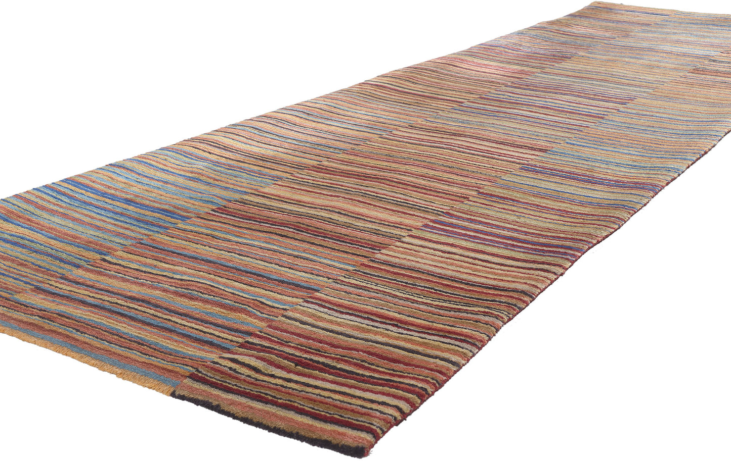 3 x 10 Colorful Striped Tibetan Runner 78531