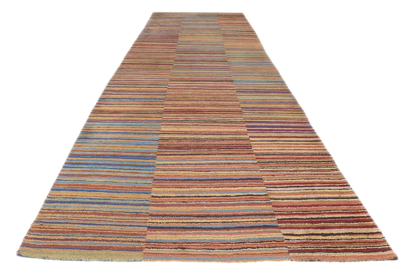 3 x 10 Colorful Striped Tibetan Runner 78531