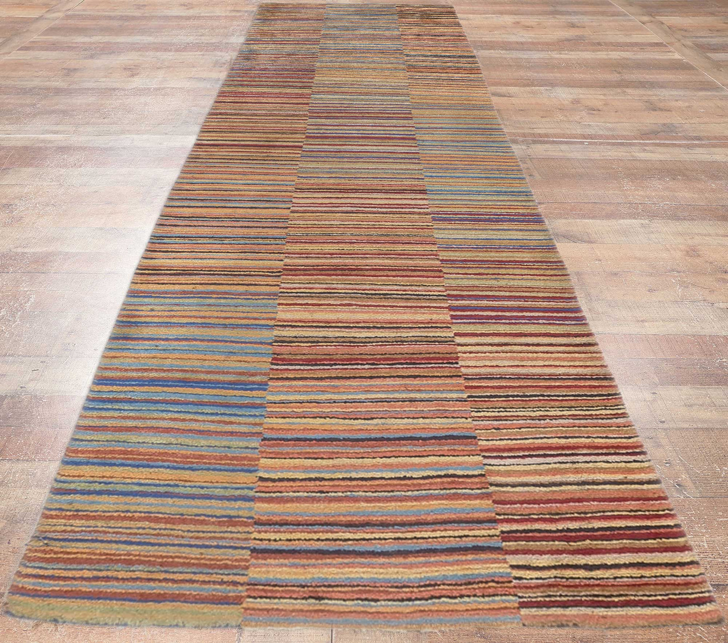 3 x 10 Colorful Striped Tibetan Runner 78531