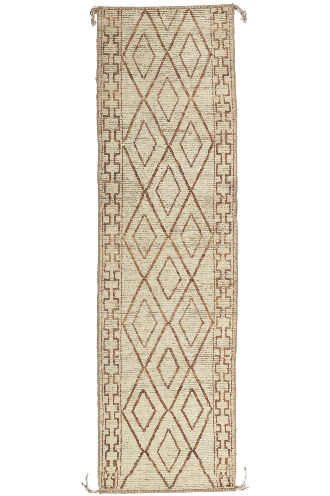 3 x 10 Earth-Tone Moroccan Runner 80768