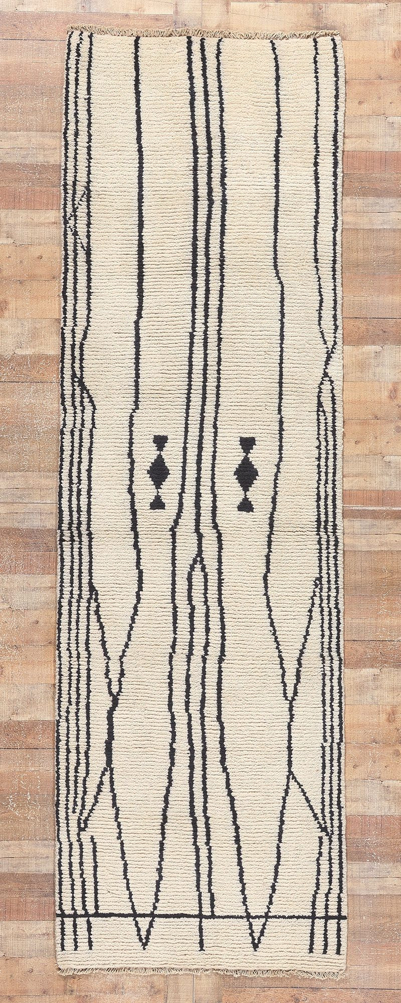 3 x 11 Modern Moroccan Runner 81018