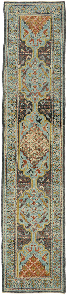 3 x 13 Colorful Turkish Oushak Runner 52825