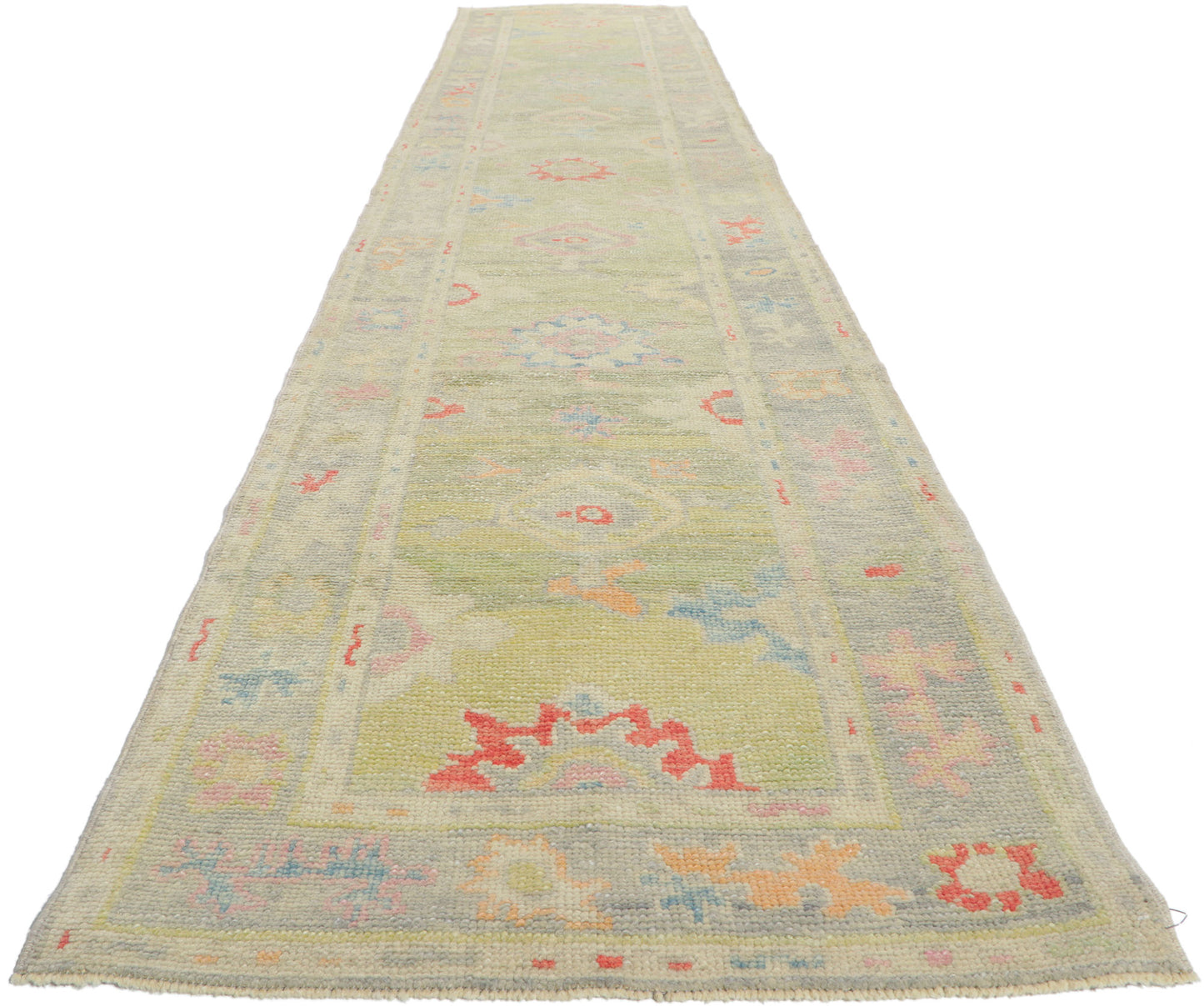 3 x 16 Colorful Turkish Oushak Rug 53823