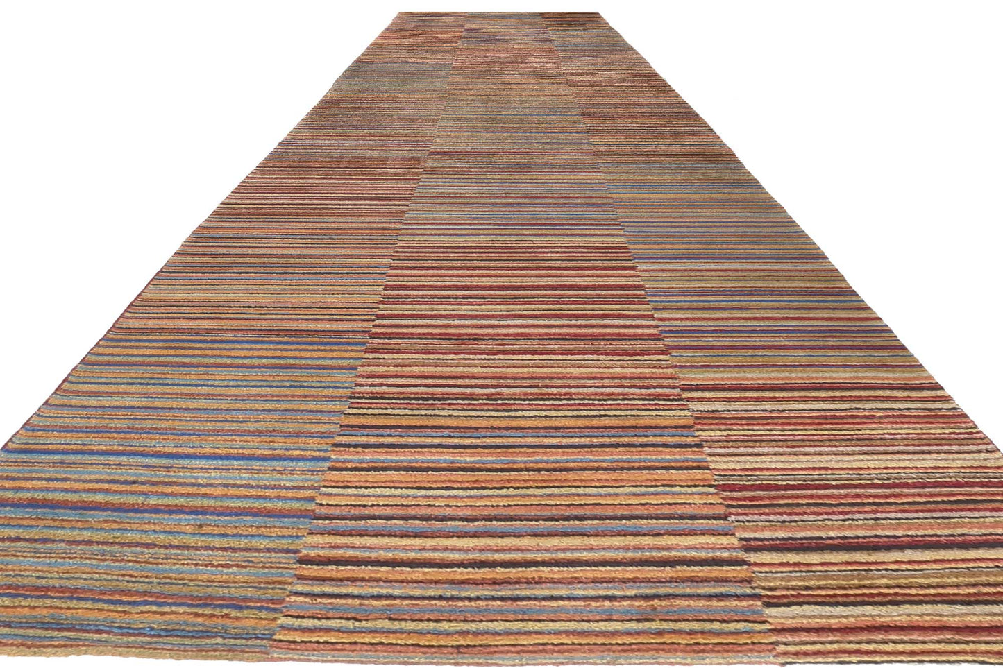 3 x 17 Colorful Striped Tibetan Runner 78534
