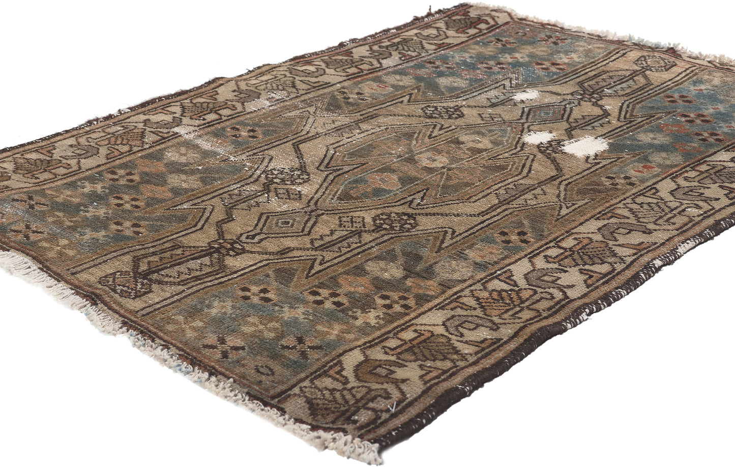 3 x 4 Antique Persian Hamadan Rug 78581