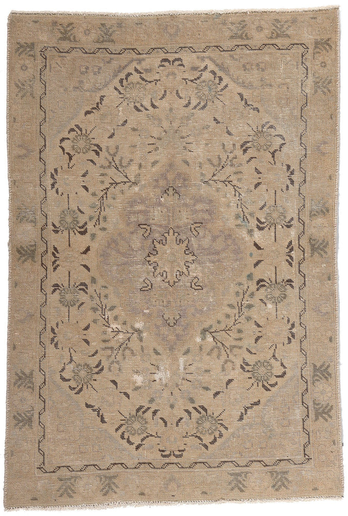 3 x 4 Vintage Persian Tabriz Rug 78575