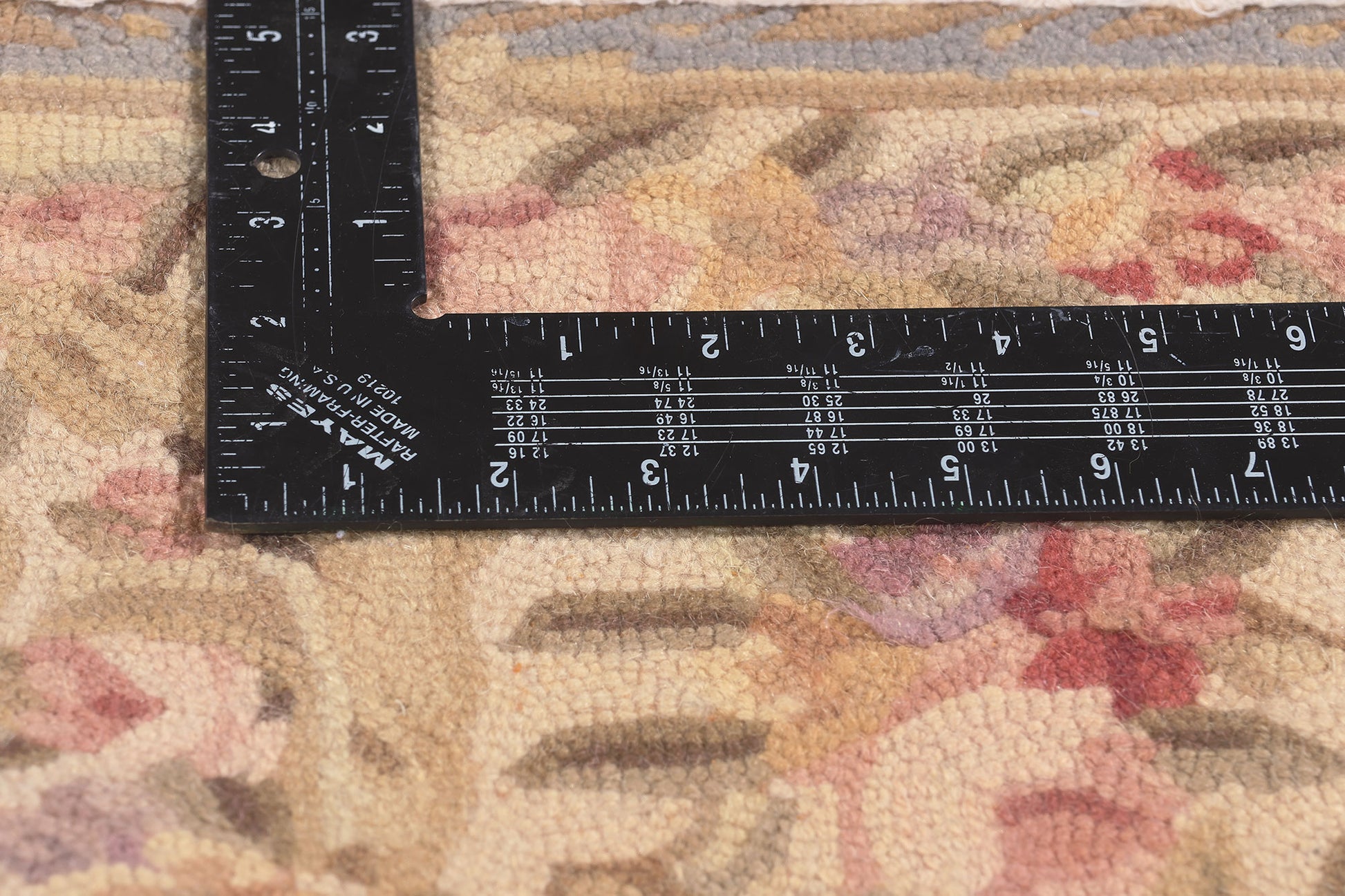 3 x 5 Vintage American Floral Hooked Rug 78552