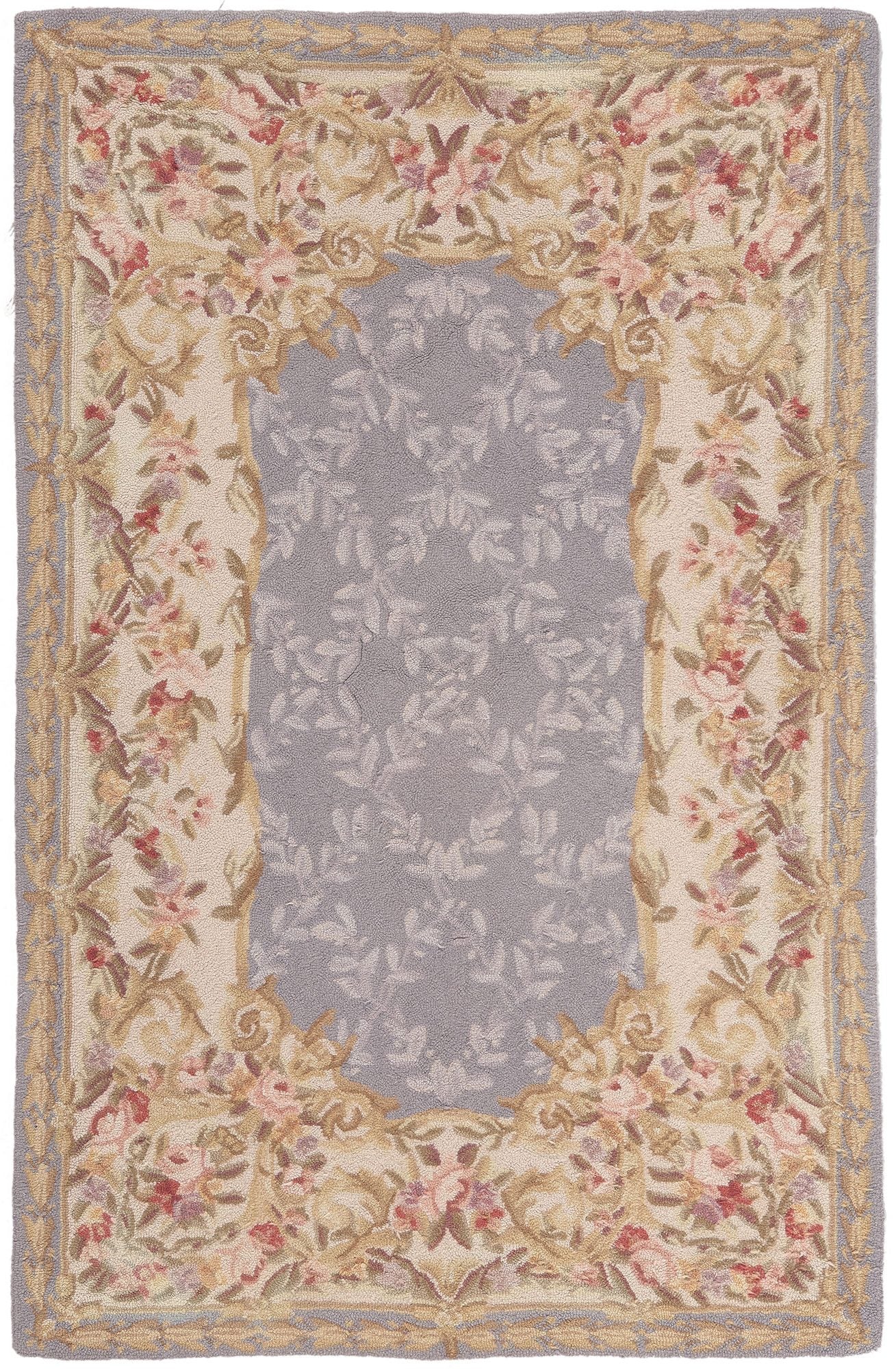 3 x 5 Vintage American Floral Hooked Rug 78552