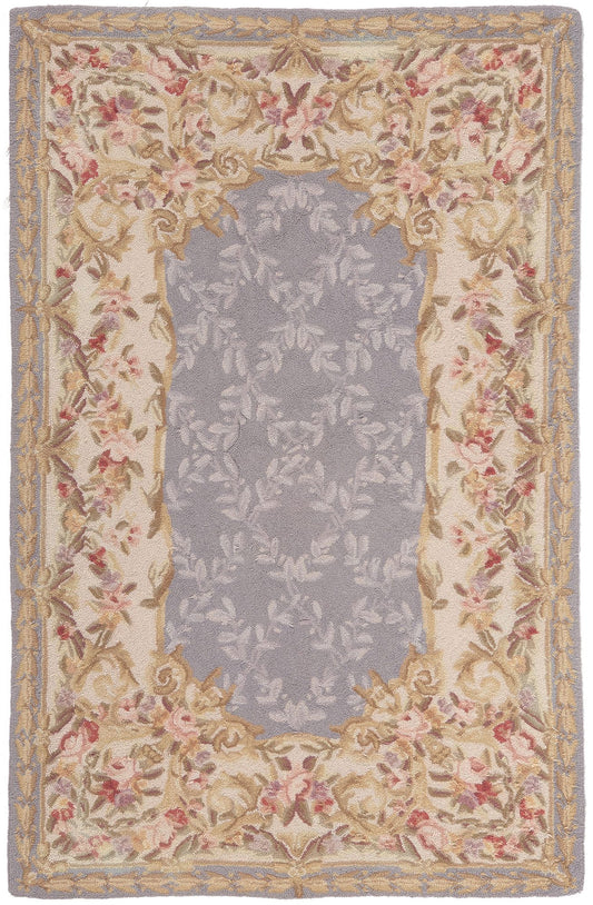 3 x 5 Vintage American Floral Hooked Rug 78552