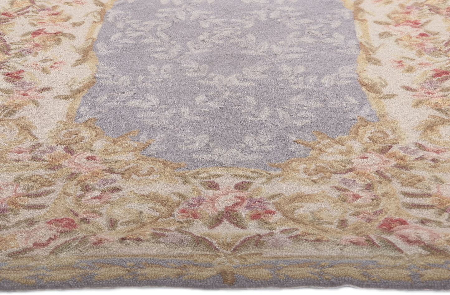 3 x 5 Vintage American Floral Hooked Rug 78552