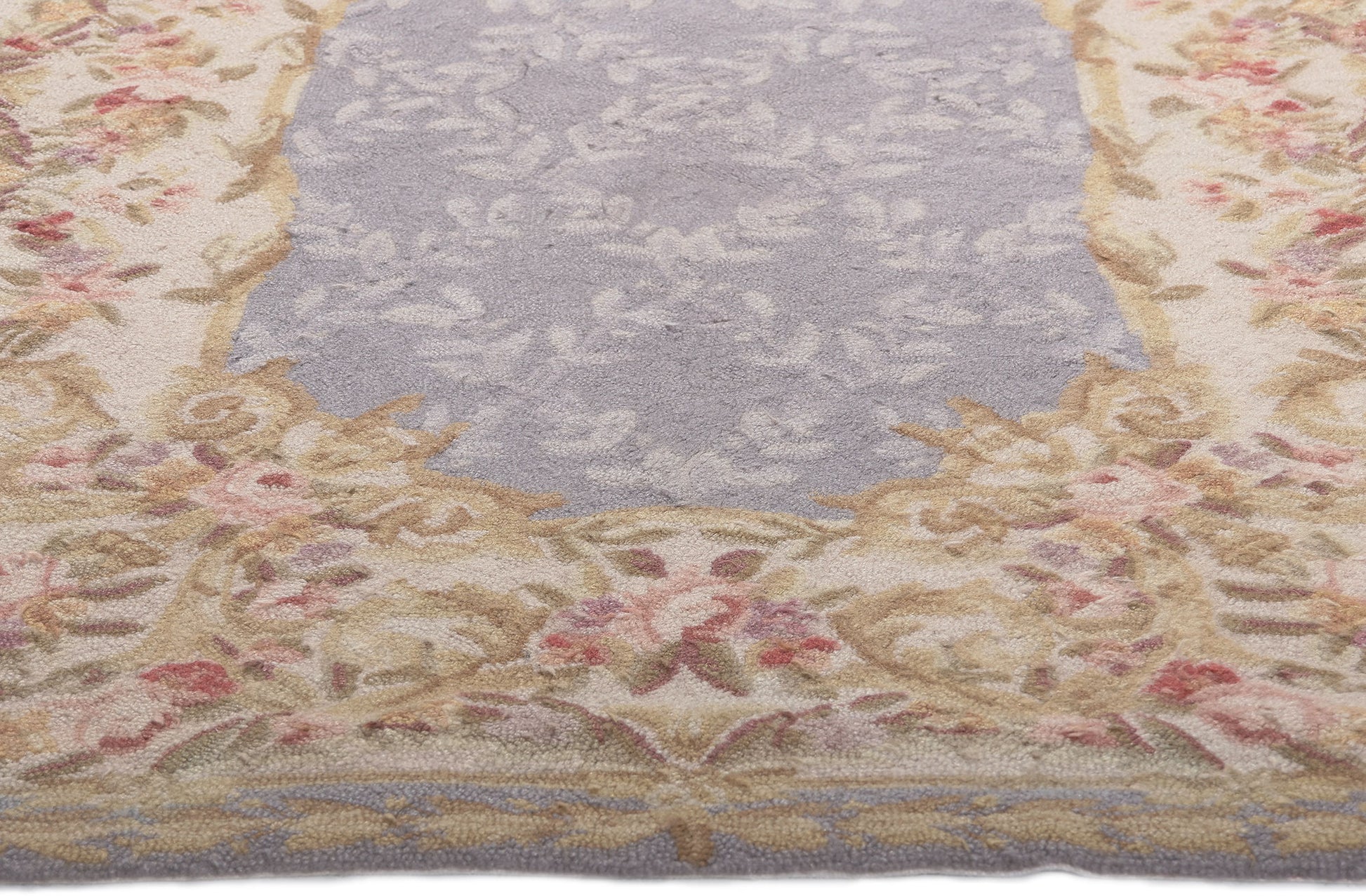 3 x 5 Vintage American Floral Hooked Rug 78552