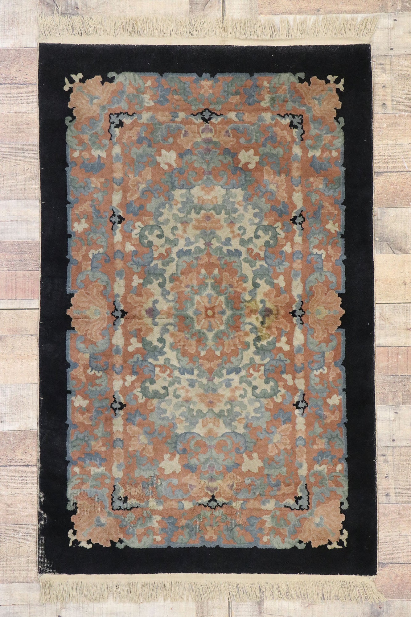 3 x 5 Antique Chinese Art Deco Rug 77782