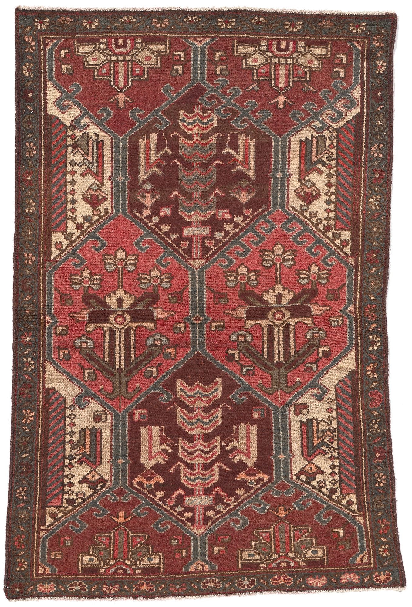 3 x 5 Vintage Persian Bakhtiari Rug 61252