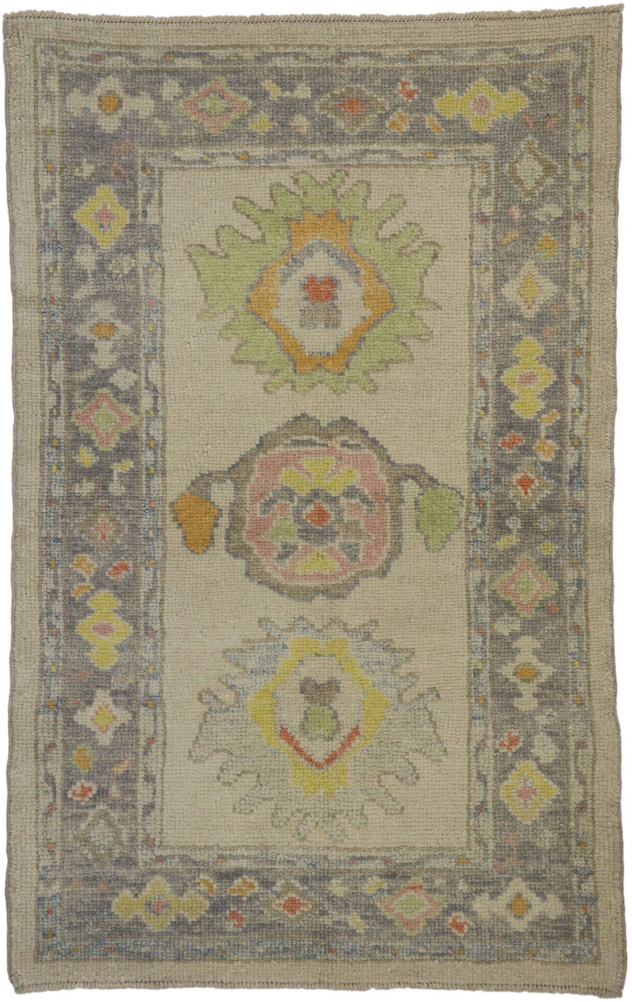 3 x 5 Colorful Turkish Oushak Rug 53595
