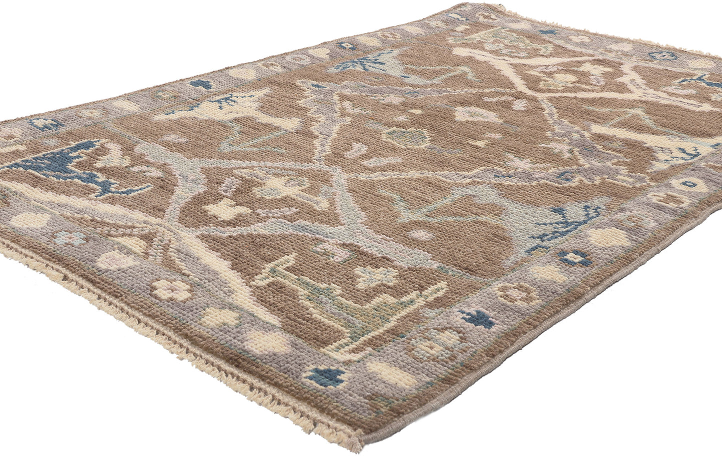 3 x 5 Modern Brown Oushak Rug 81002