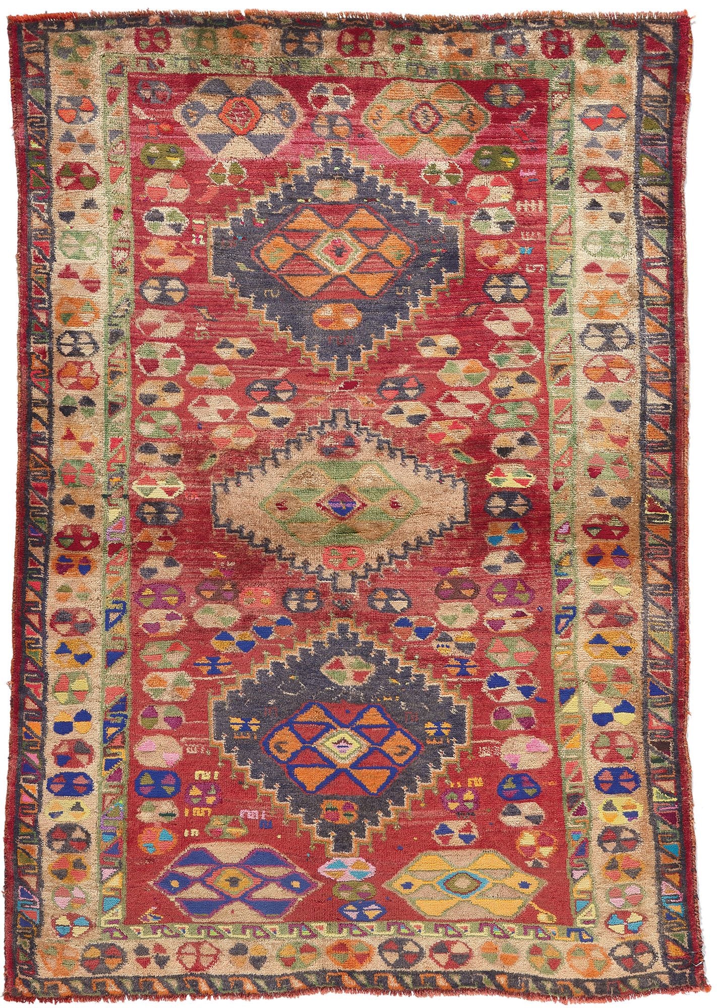 3 x 5 Vintage Persian Shiraz Rug 61255