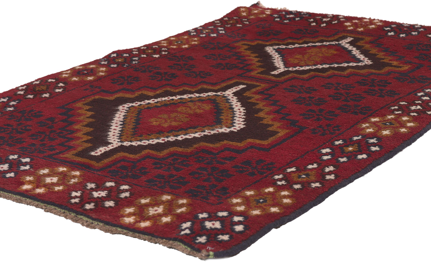 3 x 5 Vintage Afghan Baluch Rug 78631