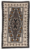 3 x 5 Vintage Two Grey Hills Navajo Rug 78637