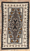 3 x 5 Vintage Two Grey Hills Navajo Rug 78637