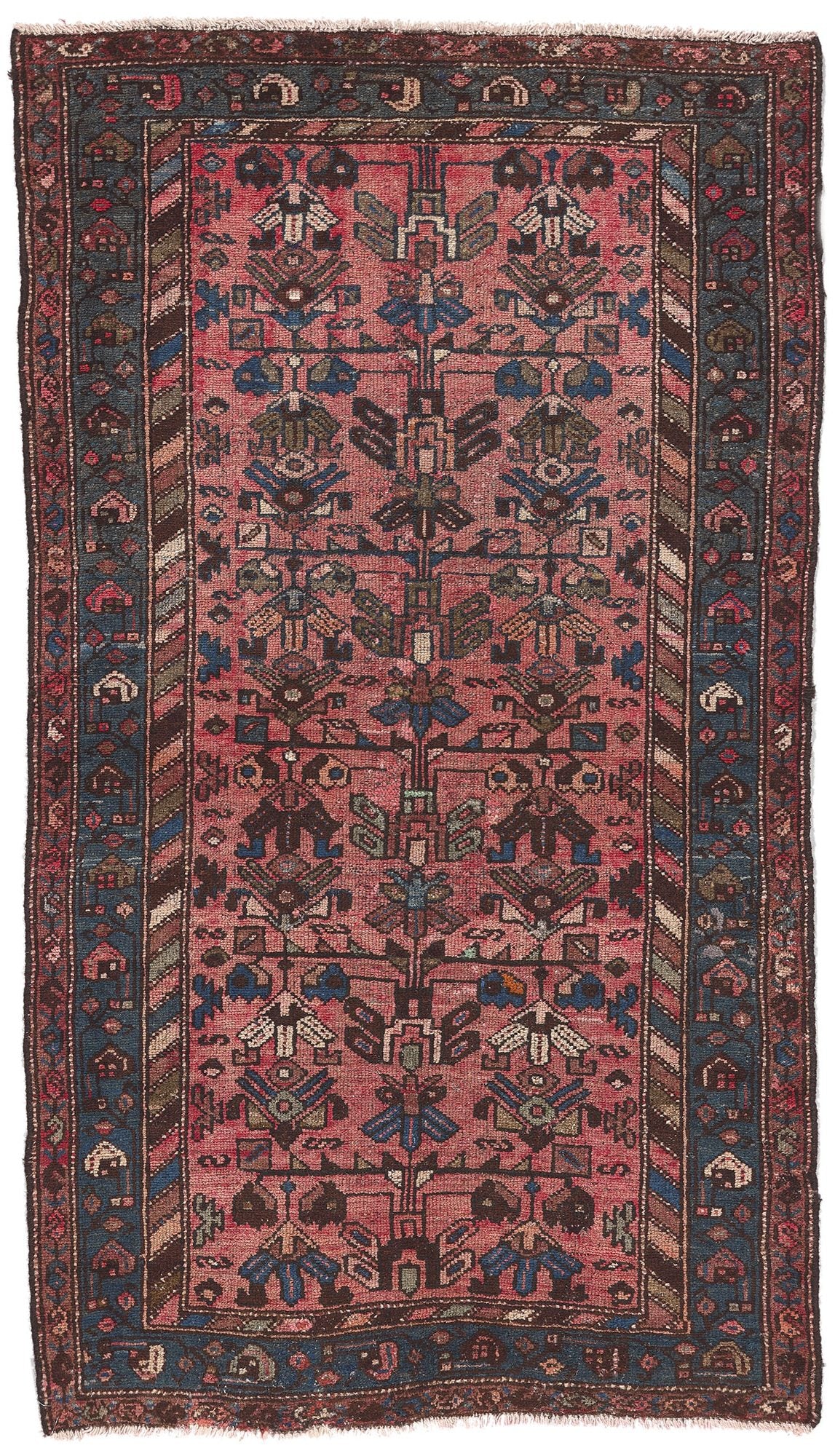 3 x 6 Antique Persian Hamadan Rug 61238