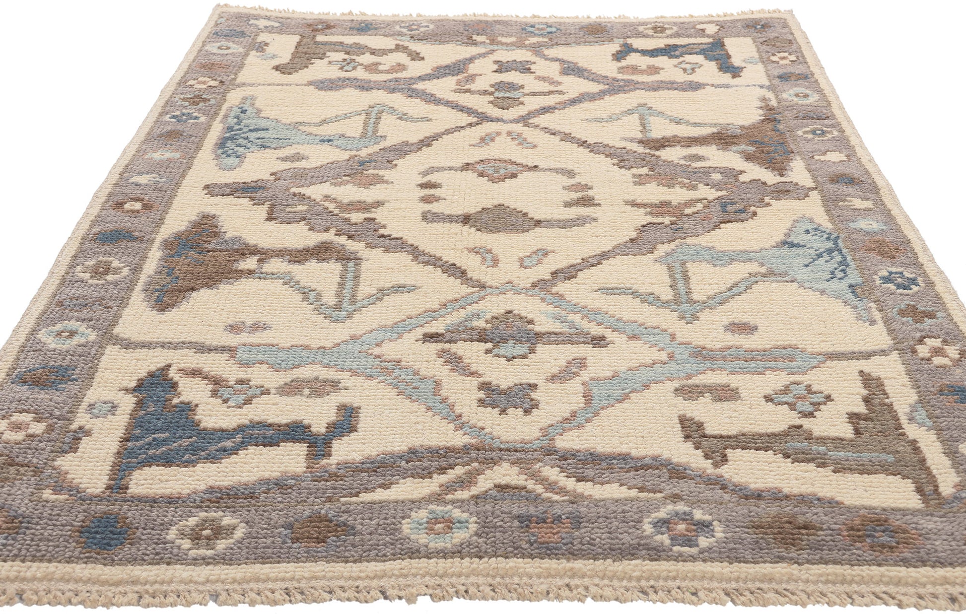3 x 6 Modern Oushak Rug 80998