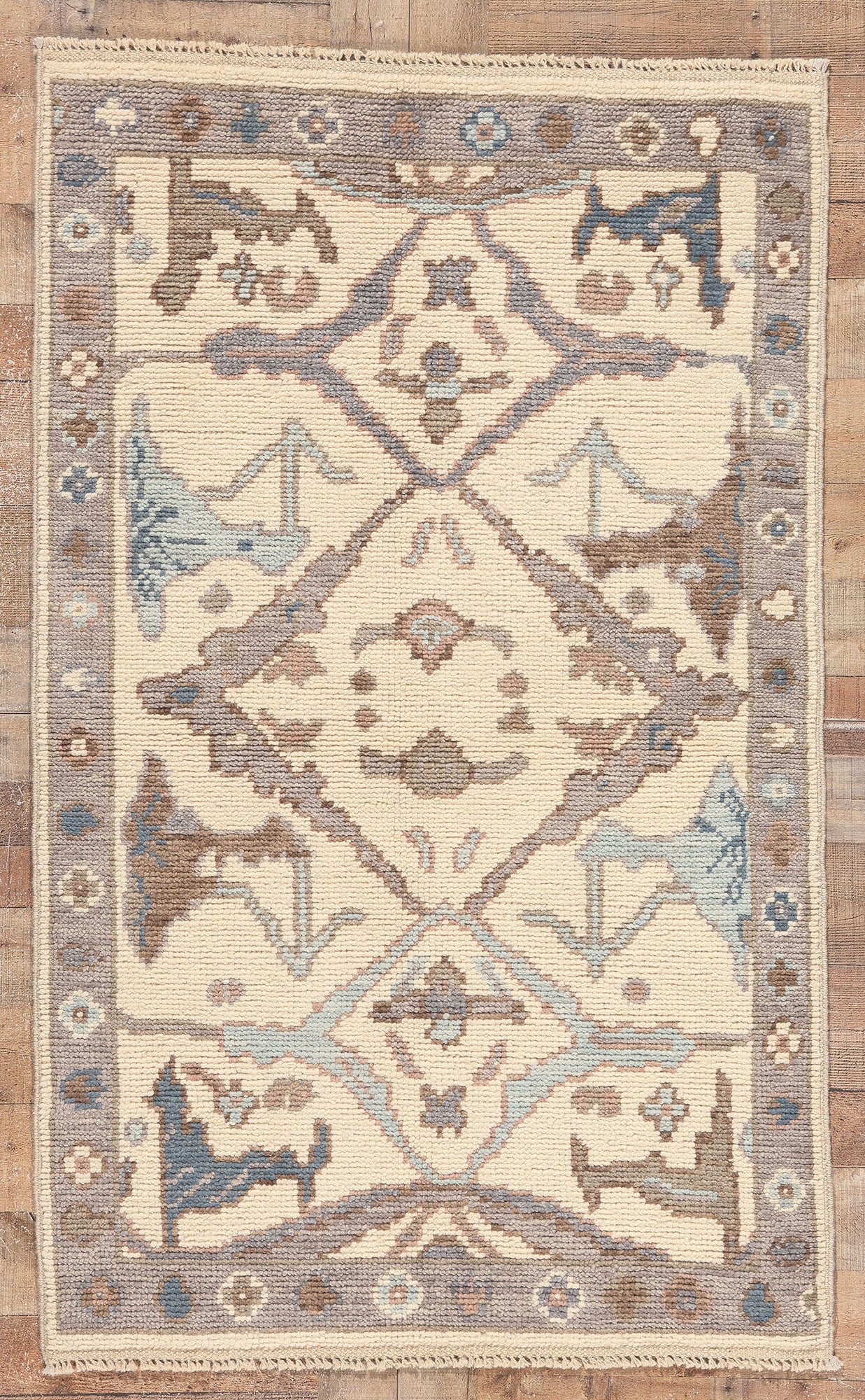 3 x 6 Modern Oushak Rug 80998