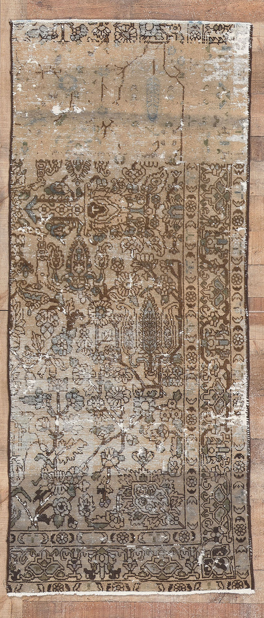 3 x 7 Antique Persian Bakhtiari Rug 78603