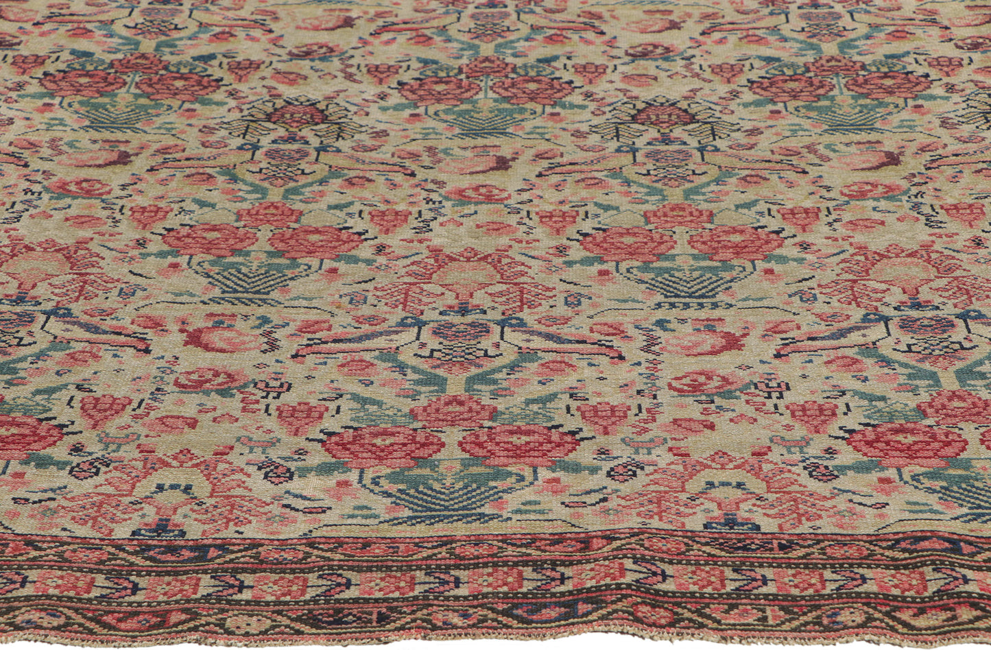4 x 6 Antique Persian Mishan Malayer Rug 78517