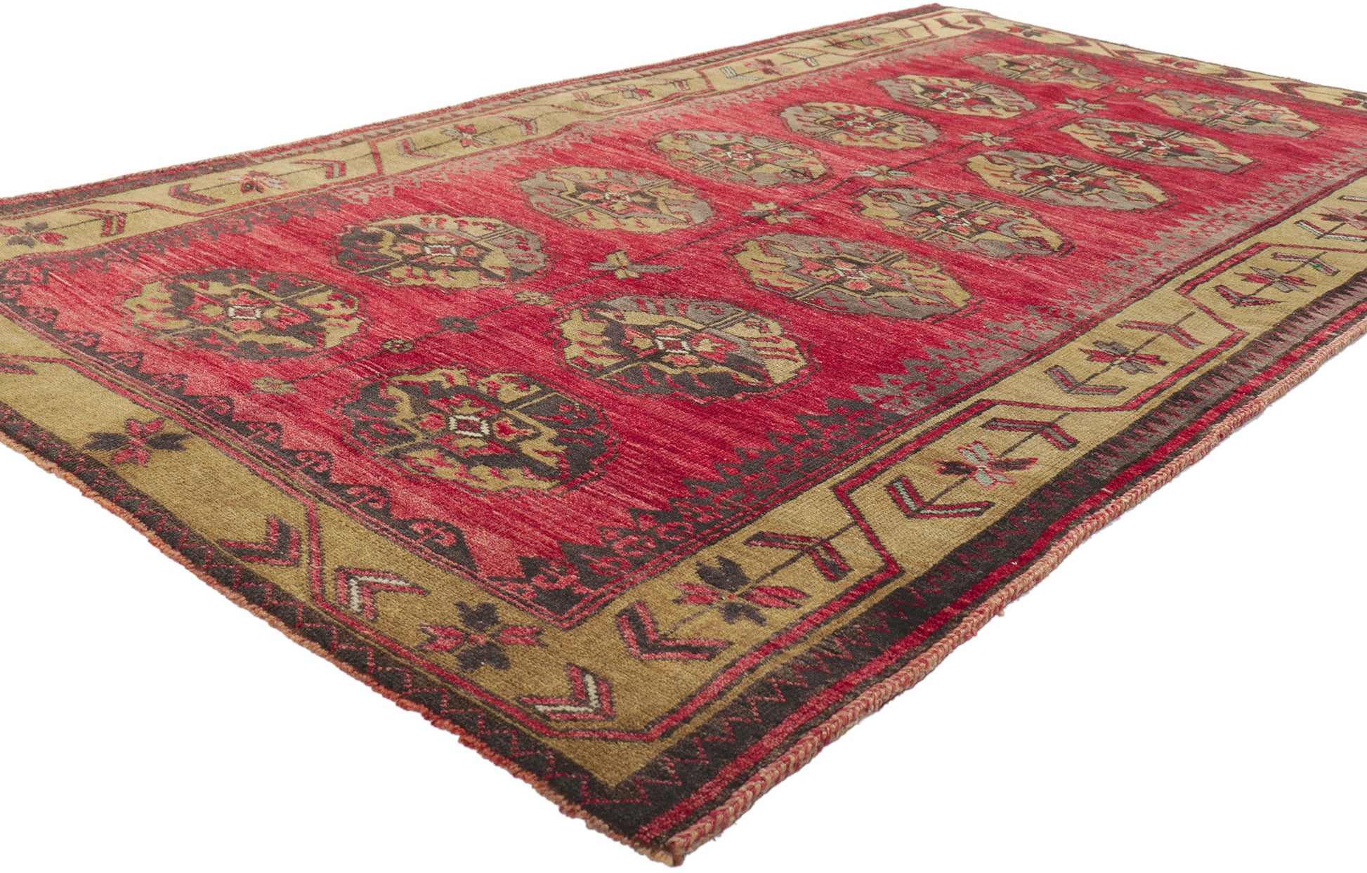 4 x 7 Vintage Turkish Oushak Rug 52382
