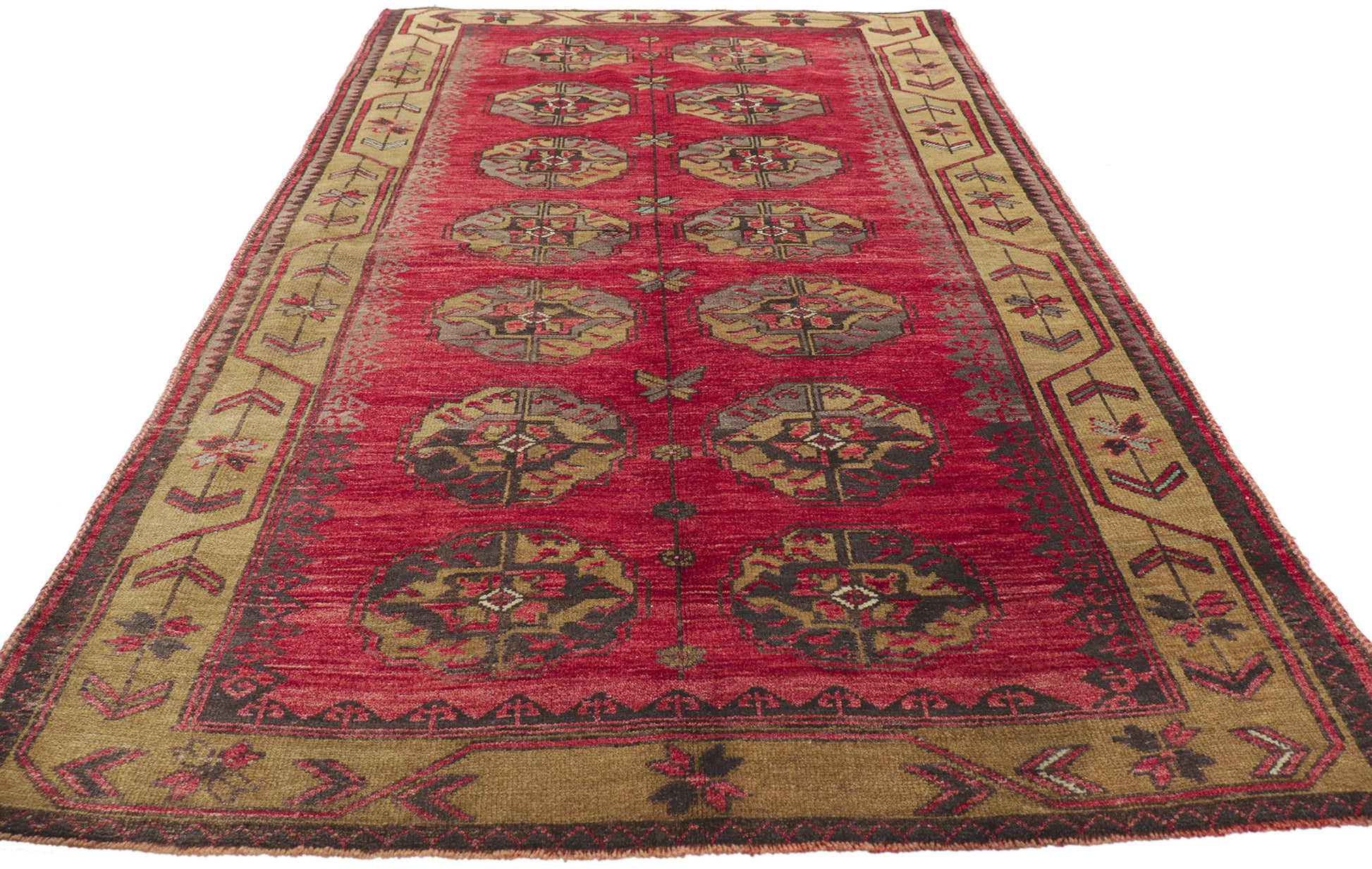 4 x 7 Vintage Turkish Oushak Rug 52382