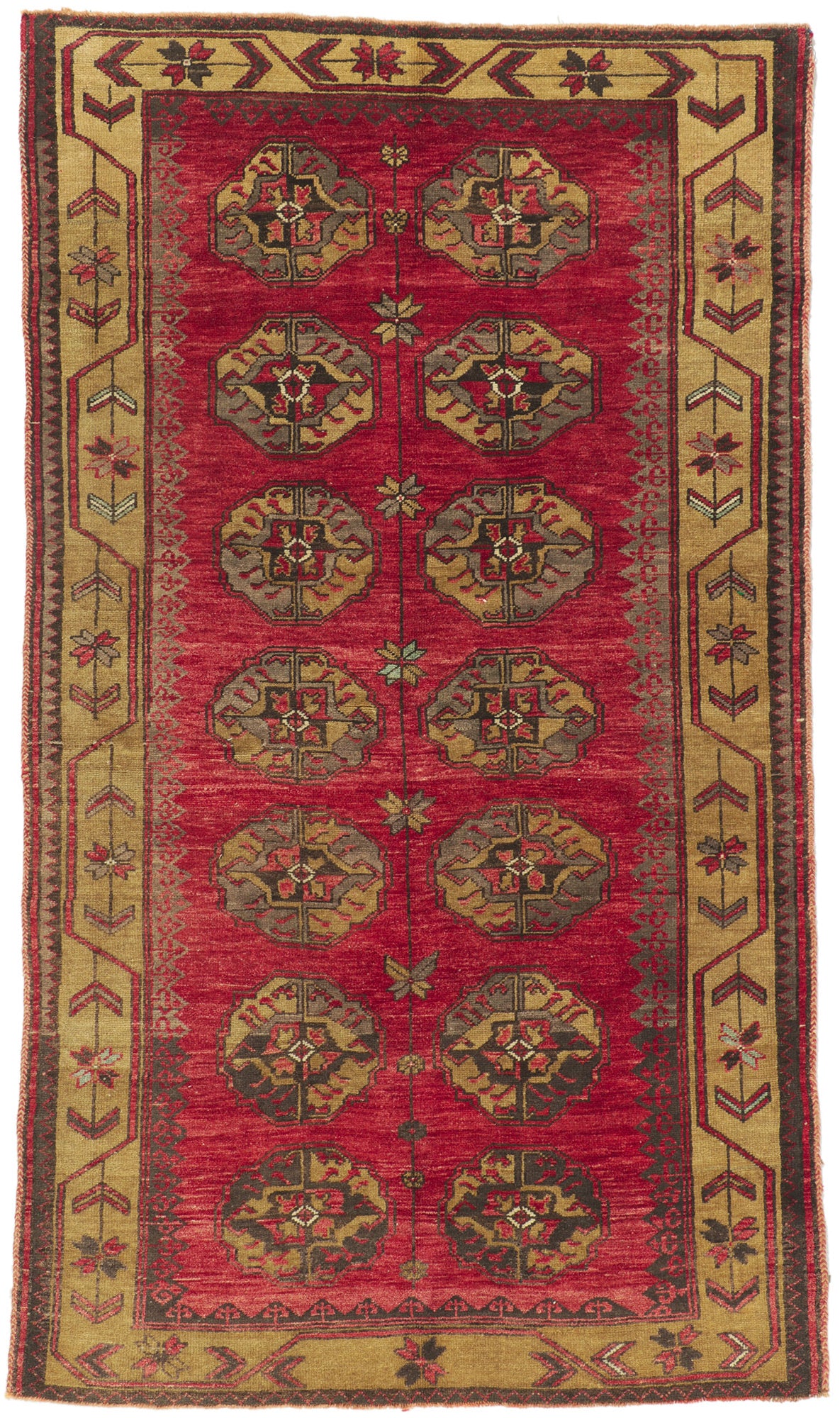 4 x 7 Vintage Turkish Oushak Rug 52382