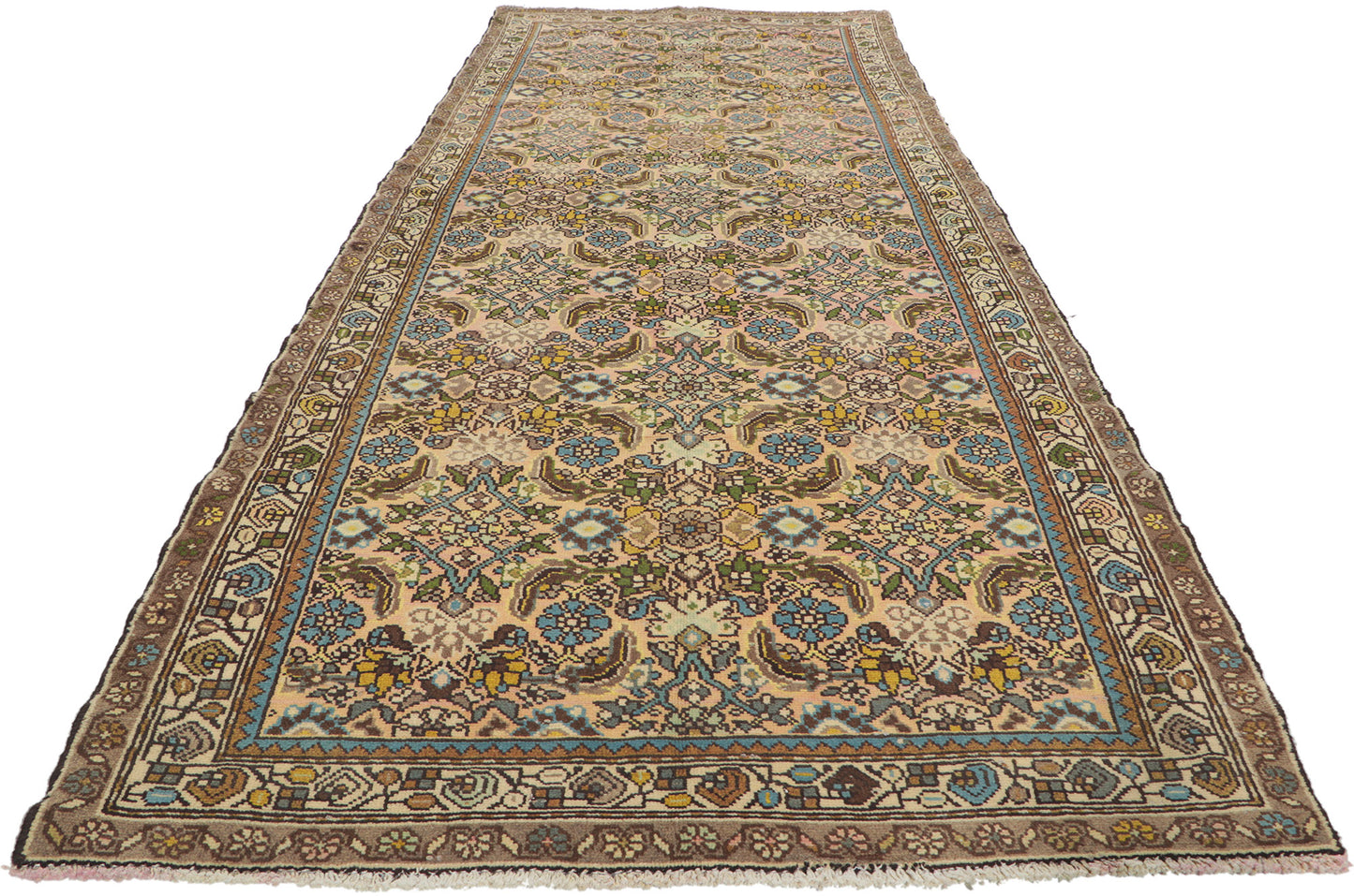 4 x 10 Vintage Persian Malayer Runner 61163