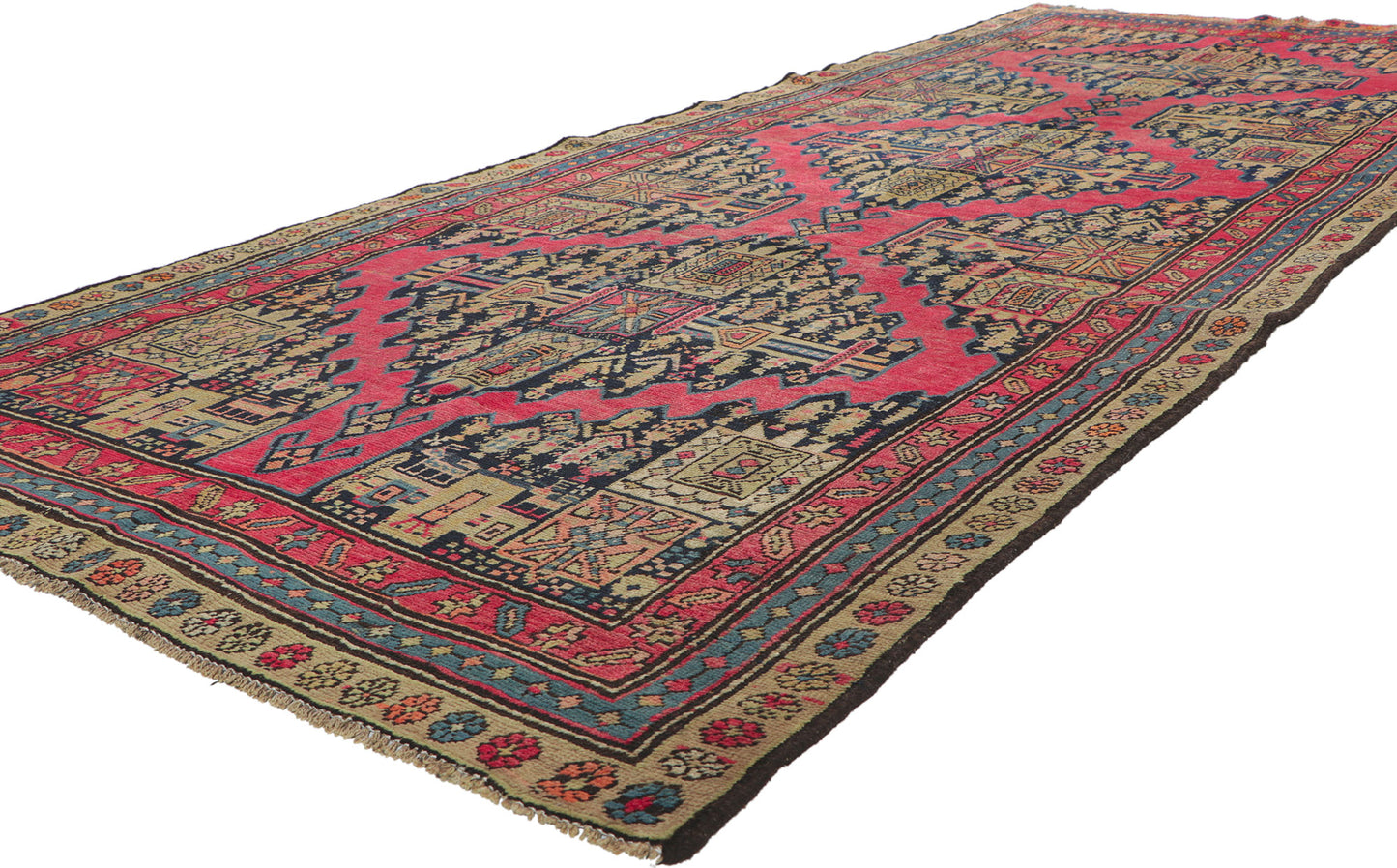 4 x 11 Antique Persian Shiraz Rug 61080