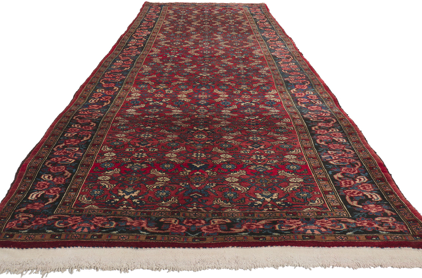 4 x 12 Antique Persian Bijar Runner 61175