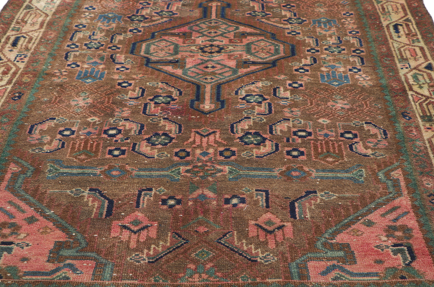 4 x 12 Vintage Persian Hamadan Runner 61173