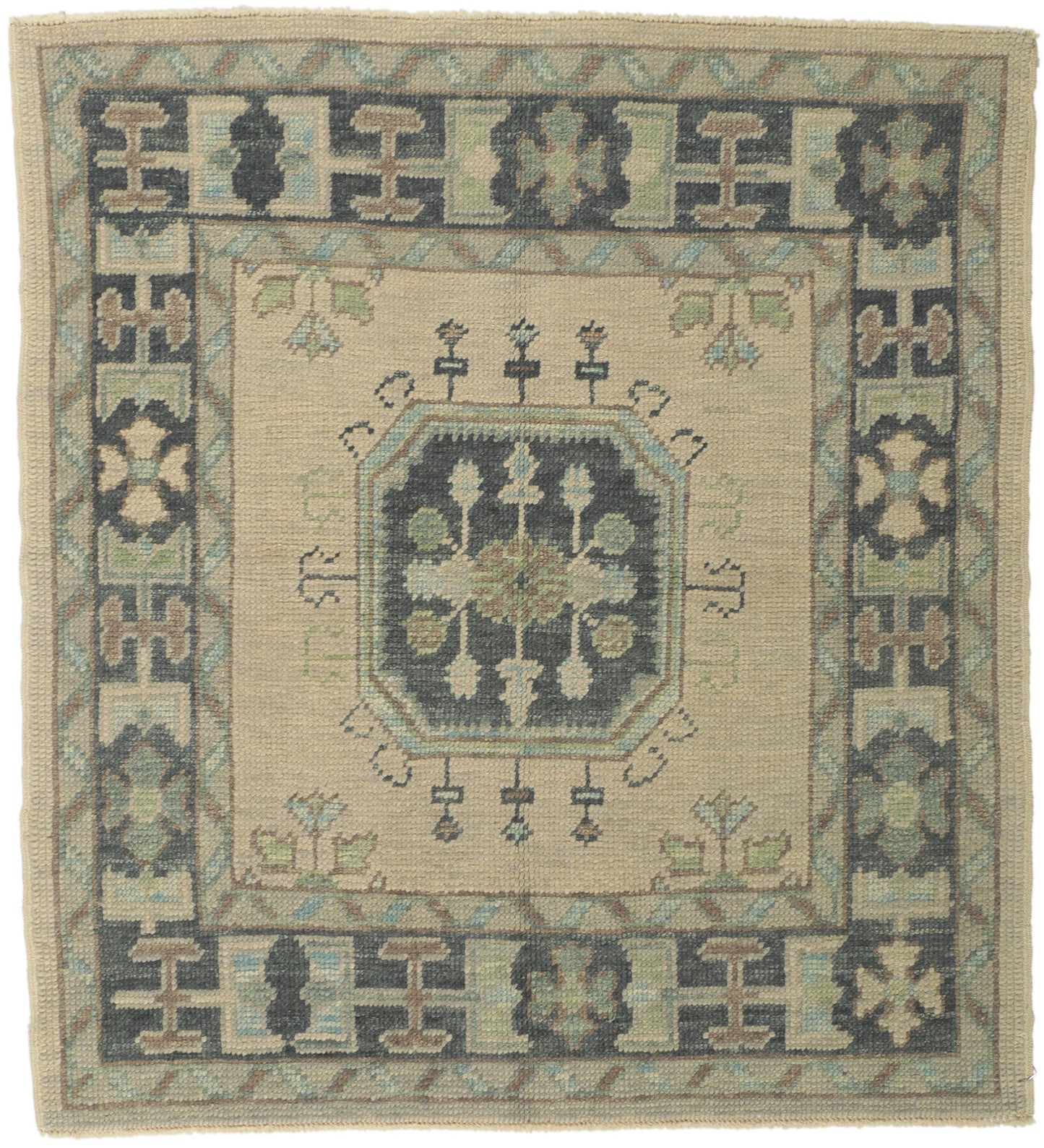 4 x 4 Turkish Oushak Rug 53812