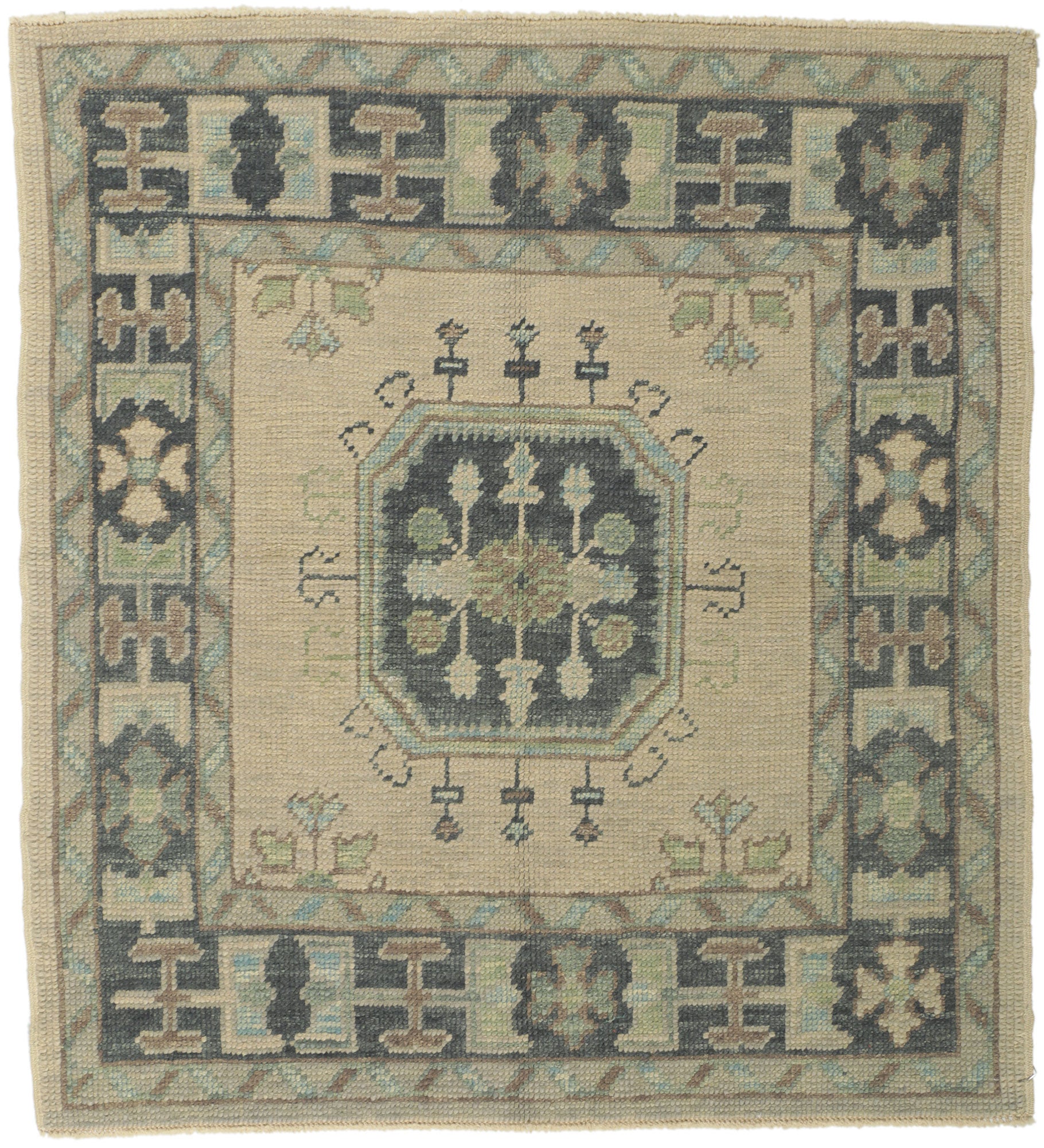 4 x 4 Turkish Oushak Rug 53812