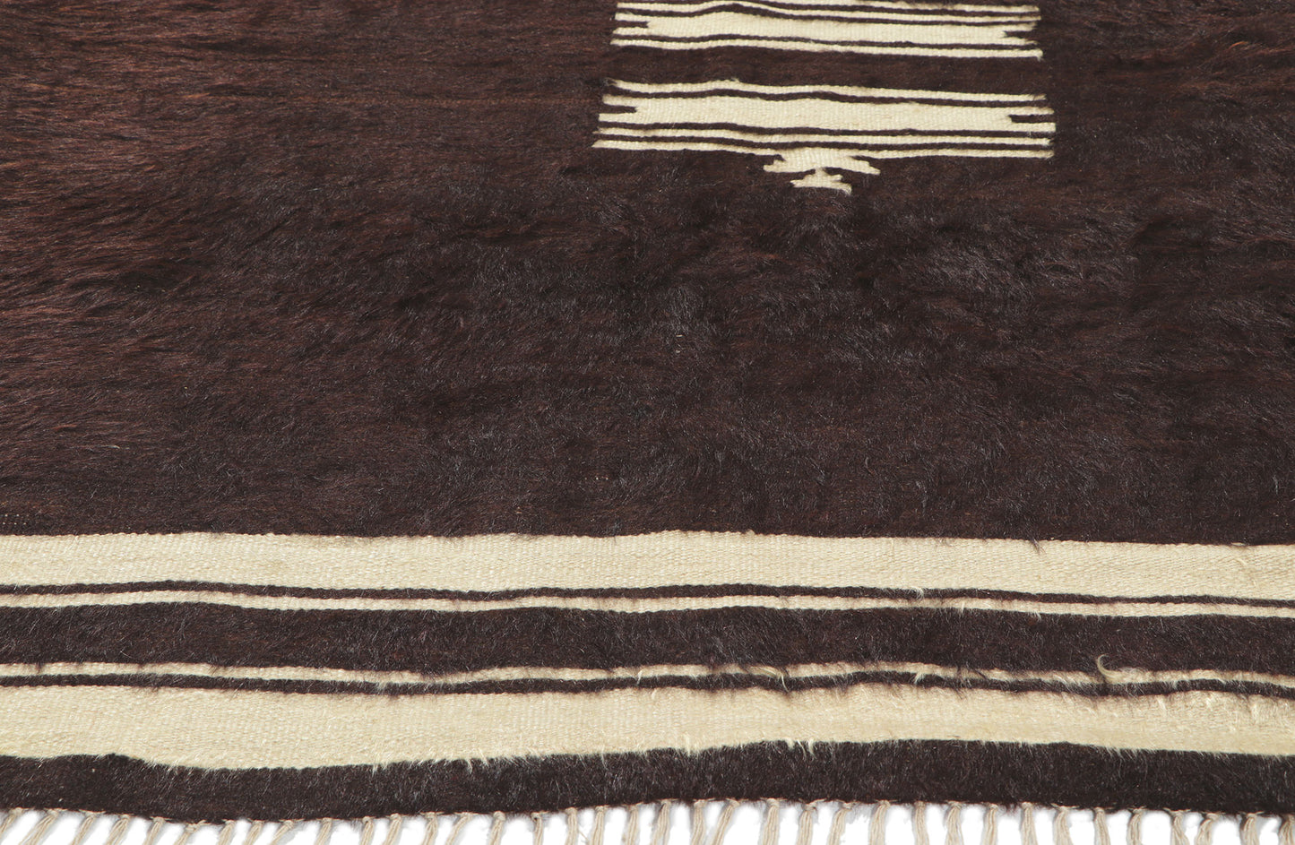 4 x 5 Turkish Angora Wool Kilim Rug 53838