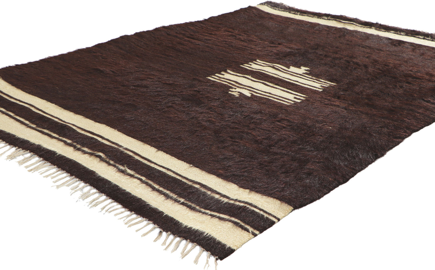 4 x 5 Turkish Angora Wool Kilim Rug 53838